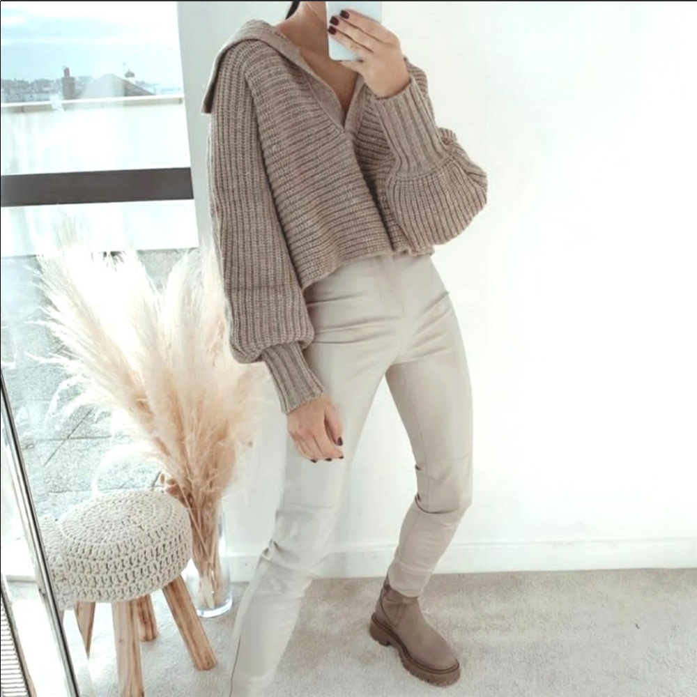Zara Cropped Knit Sweater - Picture 5 of 15